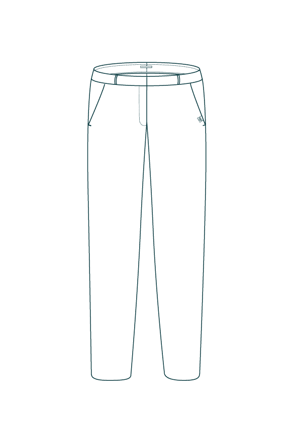 Pantalon coton biologique - L'Autentique - 32 - fairytale