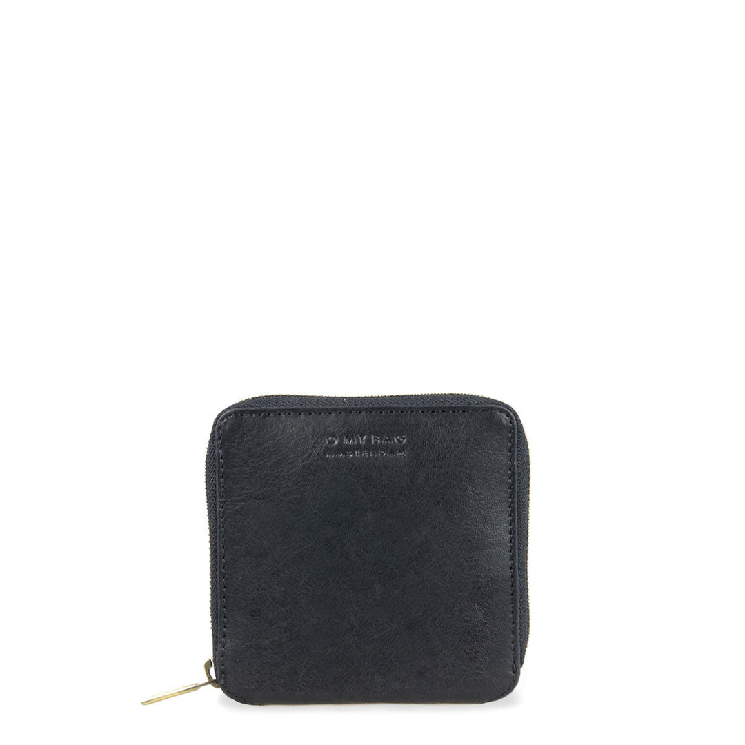Porte-cartes cuir tannage végétal - Sonny Square - noir - fairytale