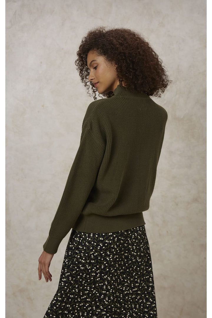 Pull coton biologique - Cody - vert kaki - fairytale