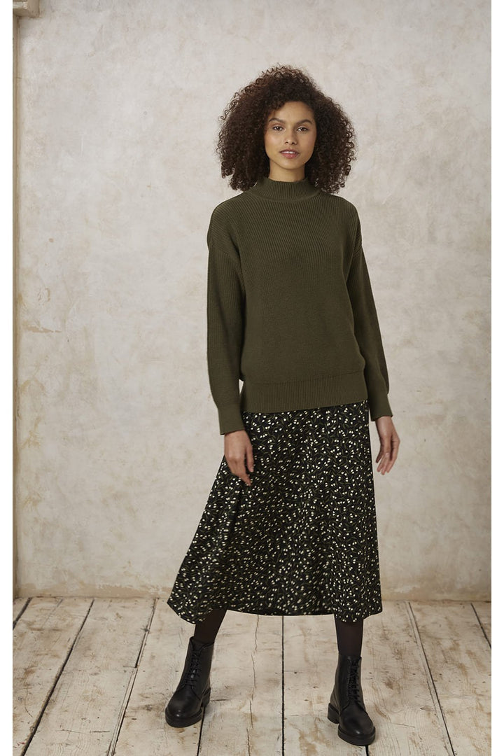 Pull coton biologique - Cody - vert kaki - fairytale