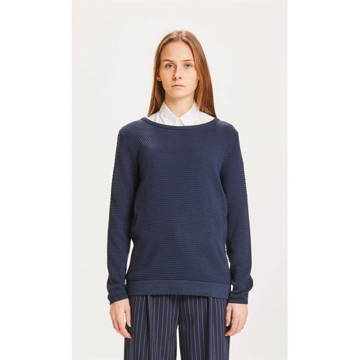 Pull coton biologique - Myrthe - bleu - fairytale