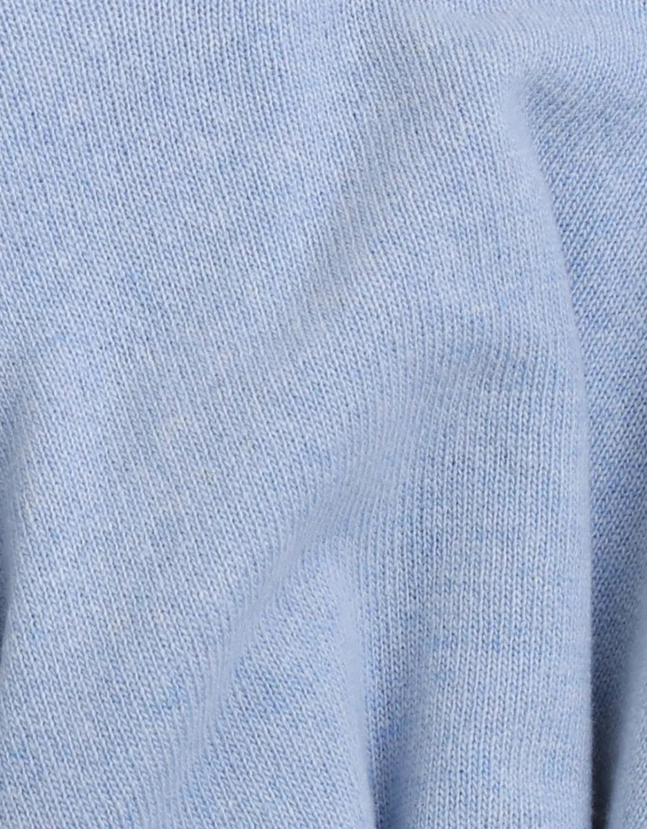 Pull en laine mérinos recyclée ultra fine - bleu ciel - fairytale