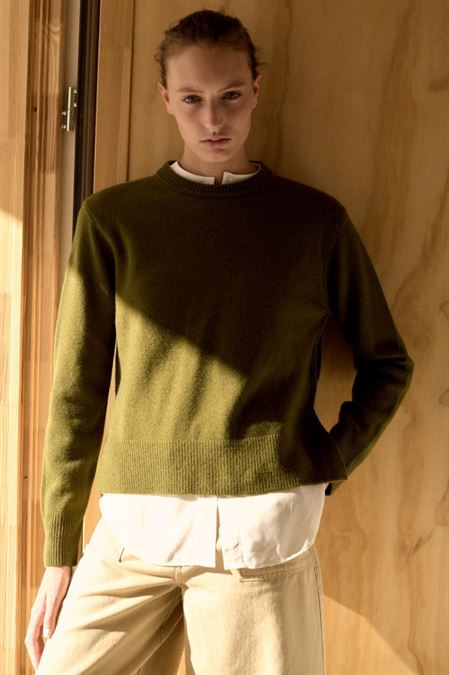 Pull en laine recyclé - Gaknpinor - vert foncé - fairytale