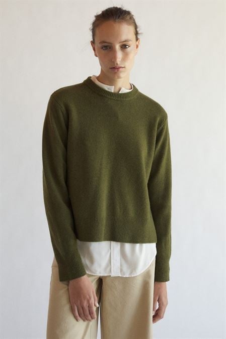 Pull en laine recyclé - Gaknpinor - vert foncé - fairytale