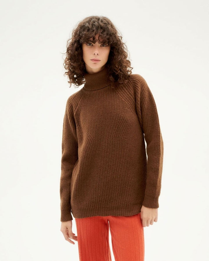 Pull laine biologique extra-fine - Matilda - marron - fairytale