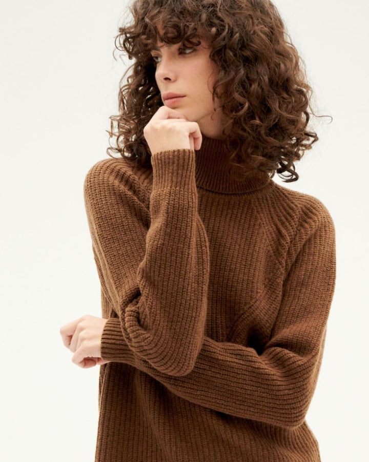 Pull laine biologique extra-fine - Matilda - marron - fairytale