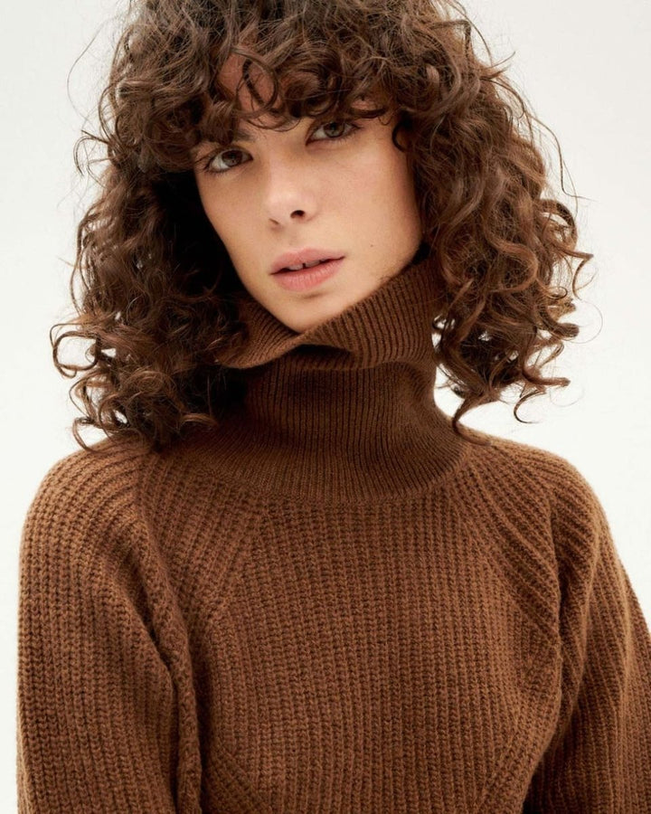 Pull laine biologique extra-fine - Matilda - marron - fairytale