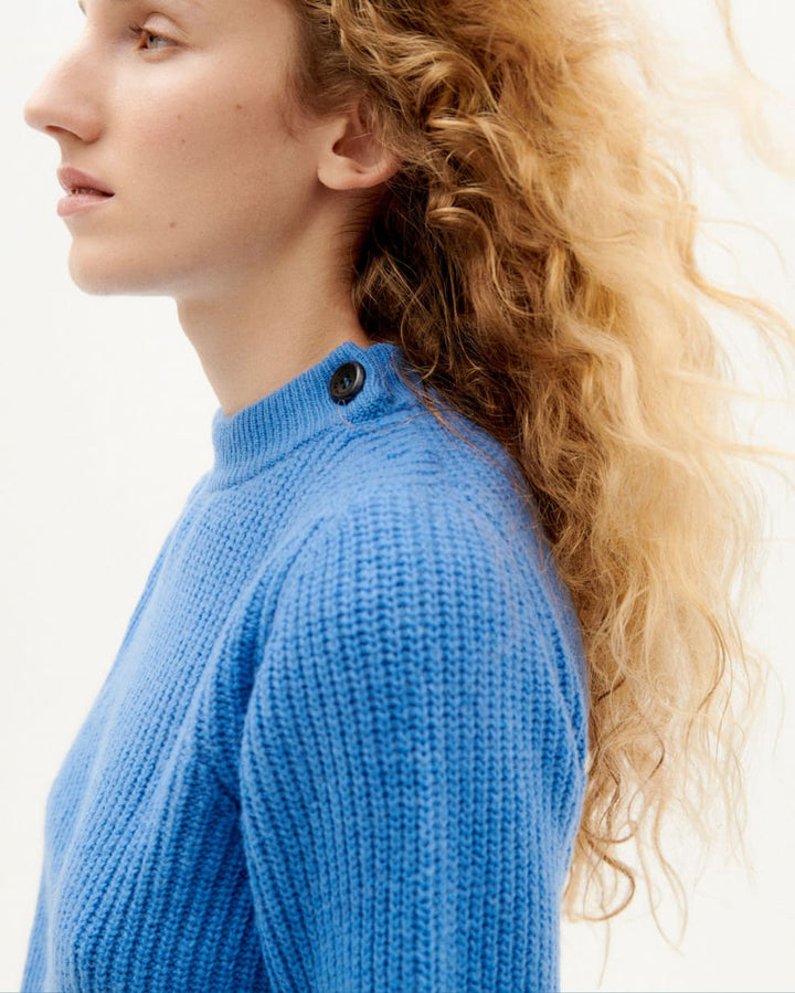 Pull laine biologique - Hera - bleu - fairytale