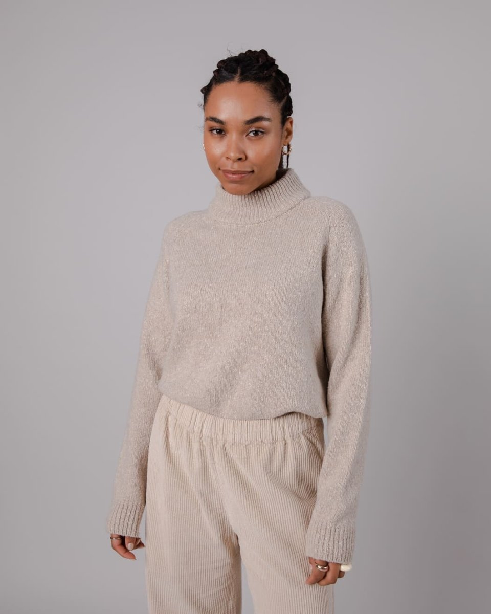 Pull matières recyclées - cropped sweater - beige - fairytale