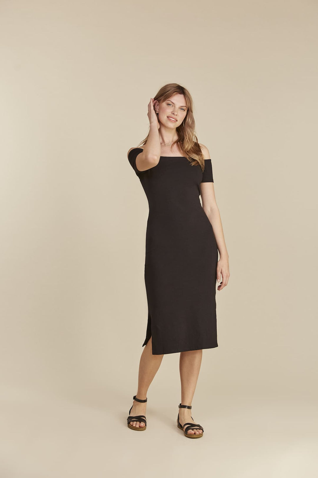 Robe coton biologique - Emer - noir - fairytale