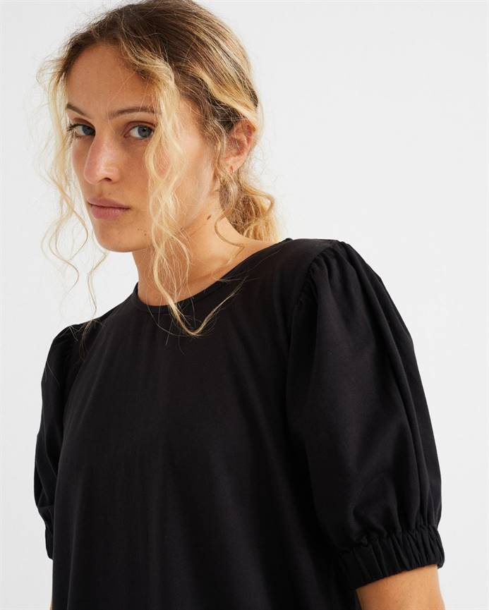 Robe coton biologique - Floreta - noir - fairytale
