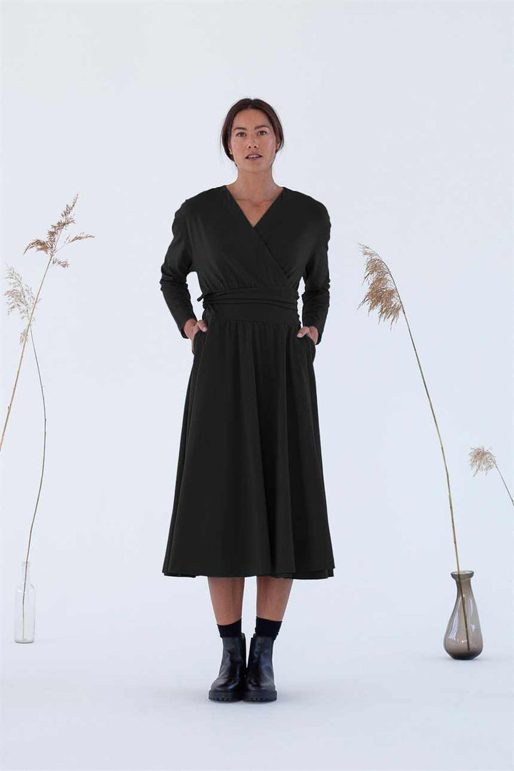 Robe coton biologique - Ina - noir - fairytale