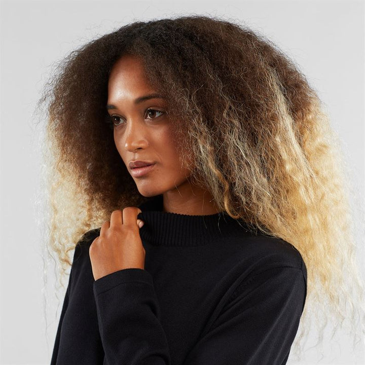 Robe courte coton biologique - Lo - noir - fairytale