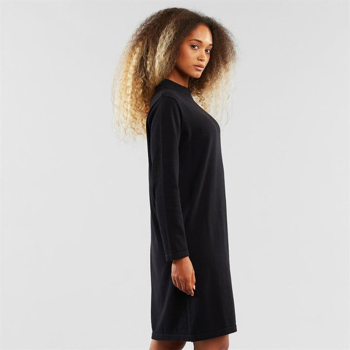 Robe courte coton biologique - Lo - noir - fairytale