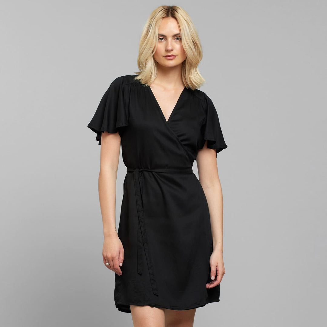 Robe courte tencel® - Kungsham - noir - fairytale
