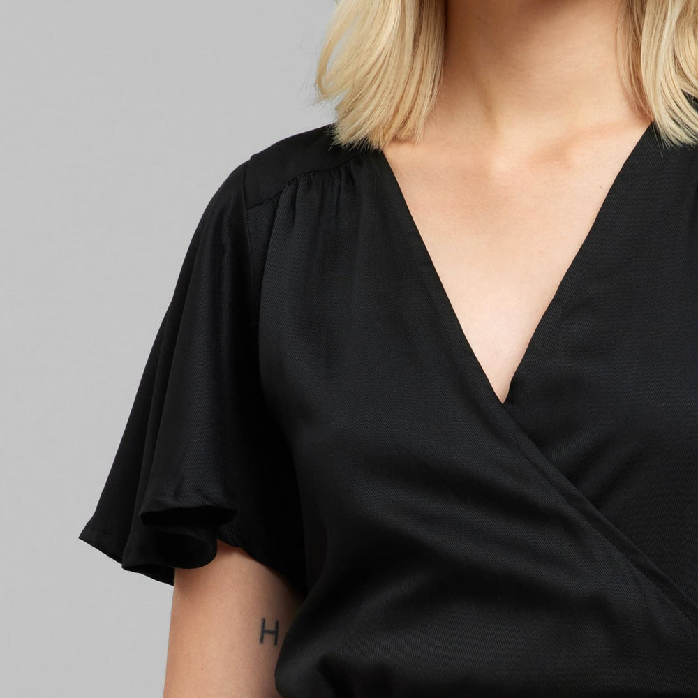 Robe courte tencel® - Kungsham - noir - fairytale