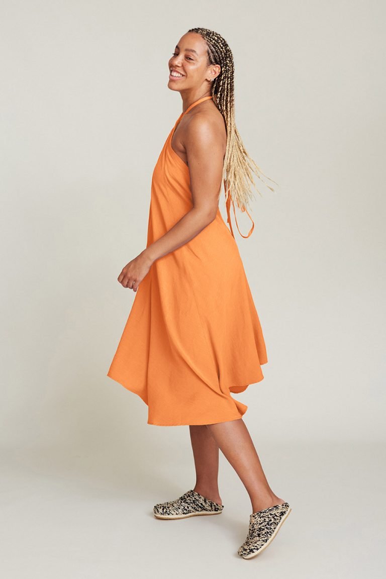 Robe courte tencel® - Mp Short - orange - fairytale
