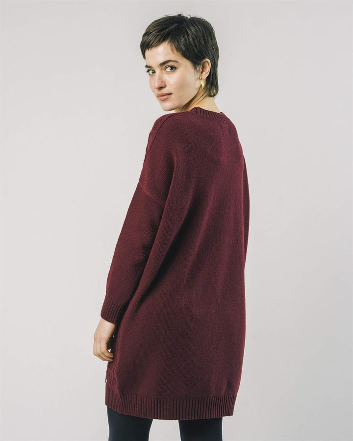 Robe en fibres recyclées - Porto - bordeaux - fairytale