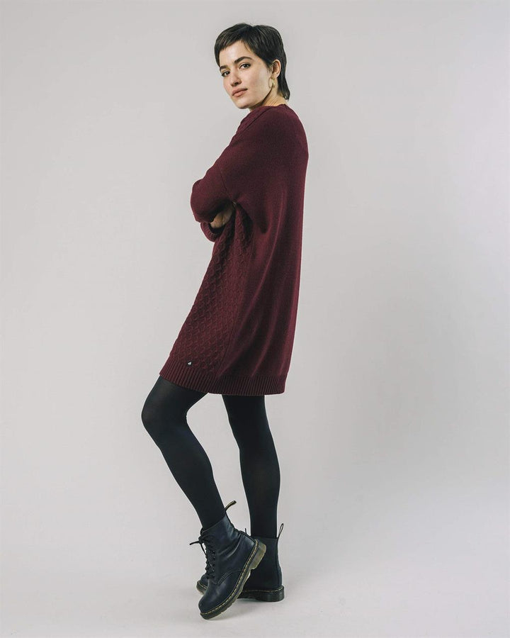Robe en fibres recyclées - Porto - bordeaux - fairytale