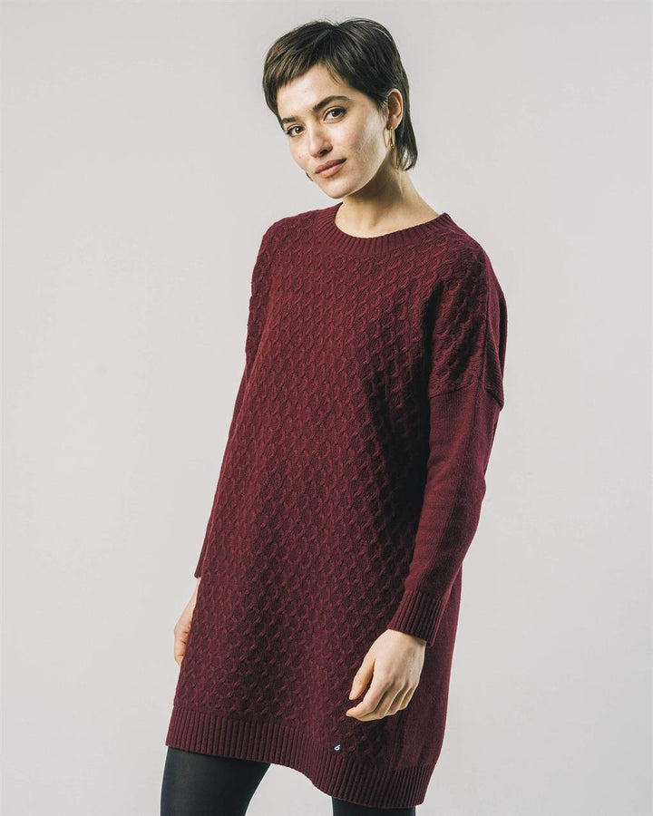 Robe en fibres recyclées - Porto - bordeaux - fairytale
