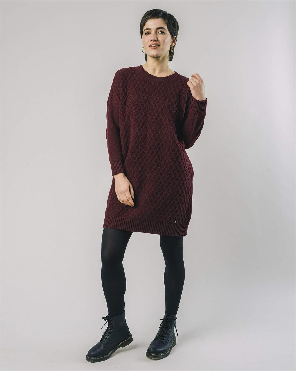 Robe en fibres recyclées - Porto - bordeaux - fairytale
