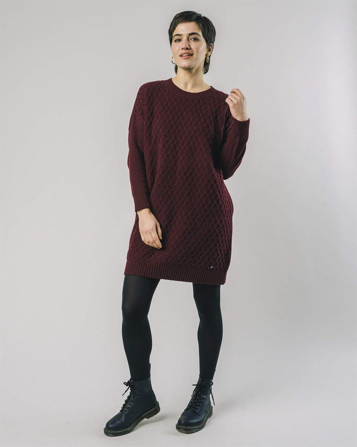 Robe en fibres recyclées - Porto - bordeaux - fairytale