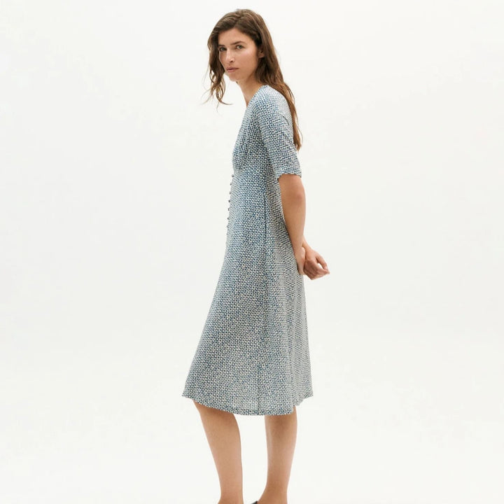 Robe lenzing® ecovero® - Camelia - bleu - fairytale