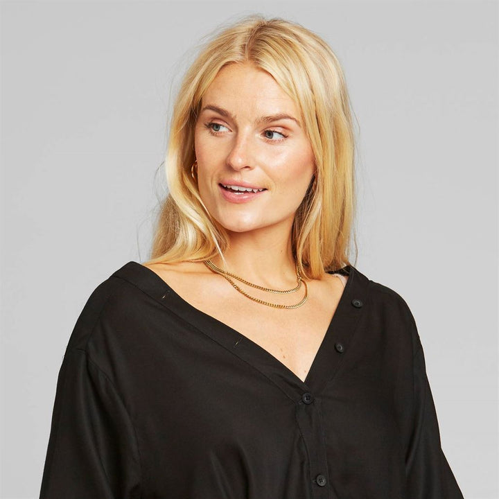 Robe longue tencel® - Bornholm - noir - fairytale