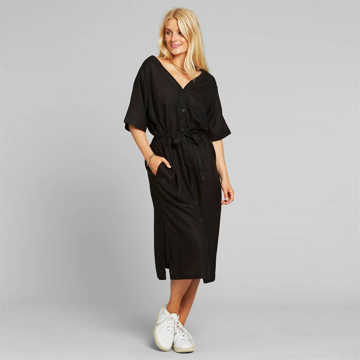 Robe longue tencel® - Bornholm - noir - fairytale