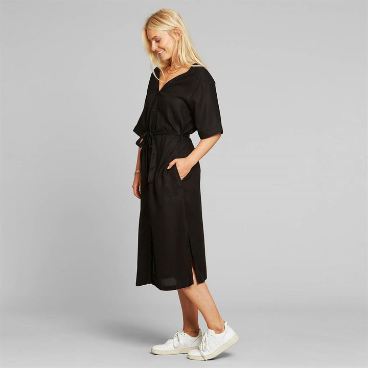 Robe longue tencel® - Bornholm - noir - fairytale