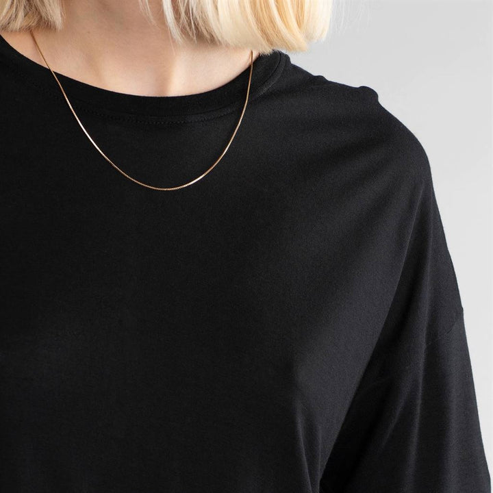 Robe longue tencel® - Ronneby - noir - fairytale