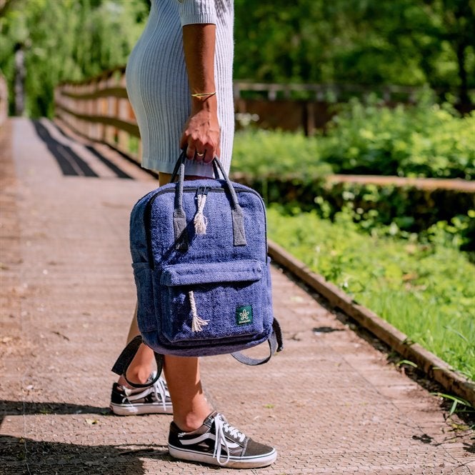 Sac à dos chanvre - Sonam - bleu - fairytale