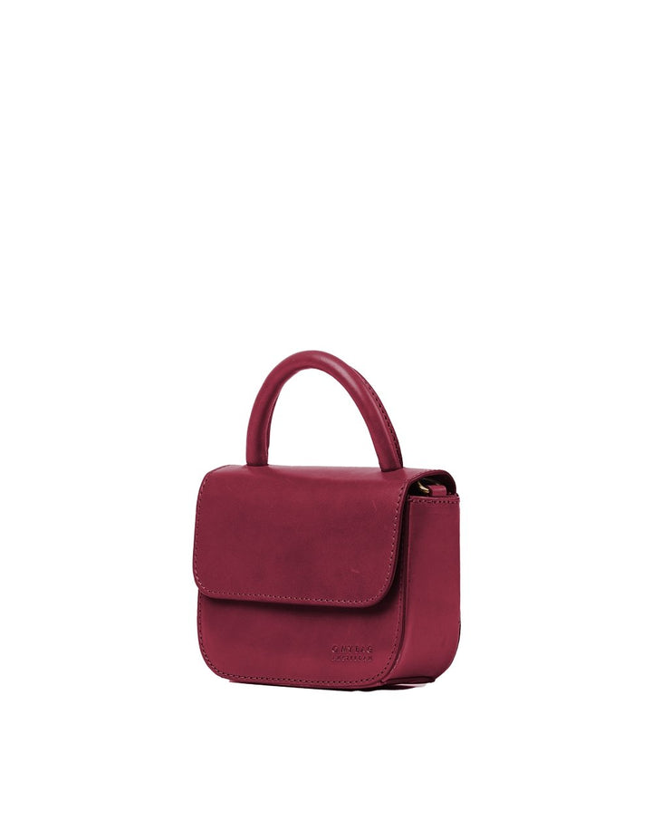 Sac à main cuir tannage végétal - Nano - rouge - fairytale