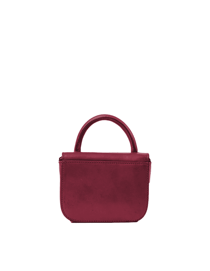 Sac à main cuir tannage végétal - Nano - rouge - fairytale