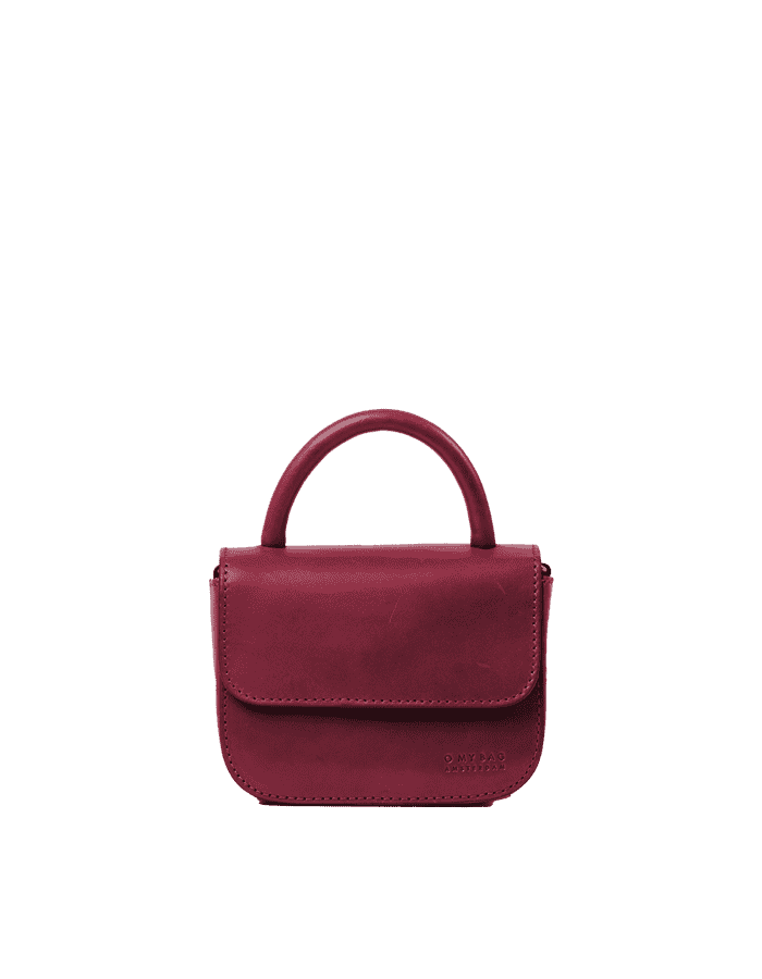 Sac à main cuir tannage végétal - Nano - rouge - fairytale