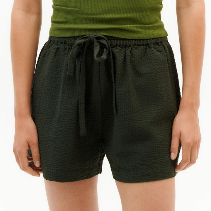 Short coton biologique - Seersucker - vert - fairytale