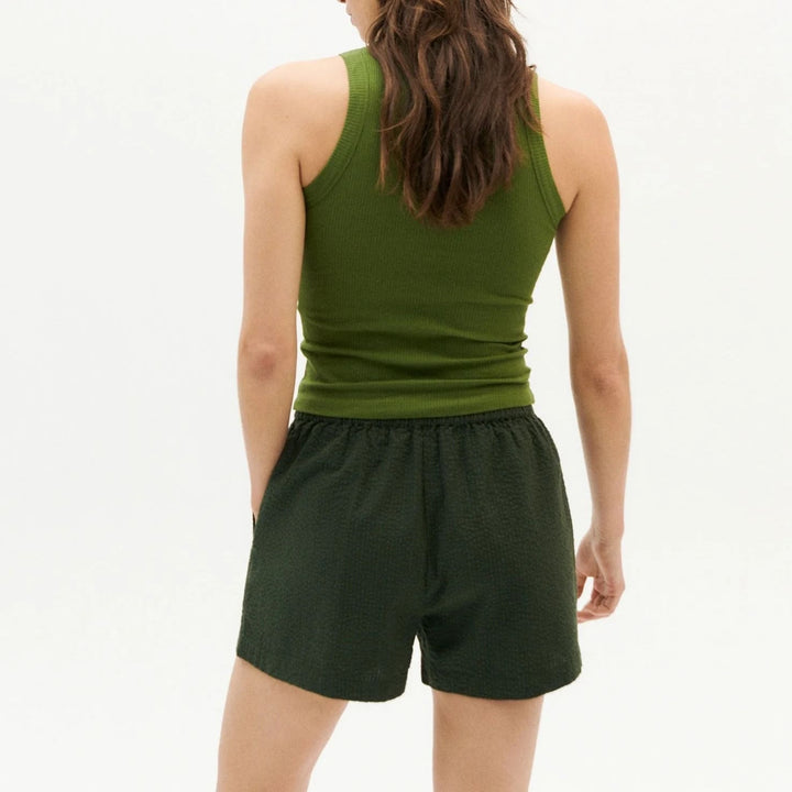 Short coton biologique - Seersucker - vert - fairytale
