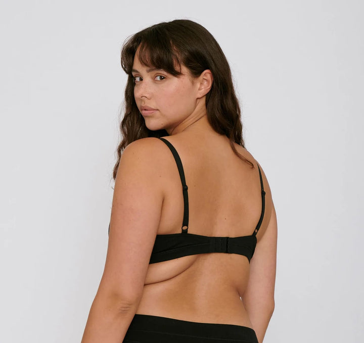 Soutien-gorge coton bio - Classic - noir - fairytale