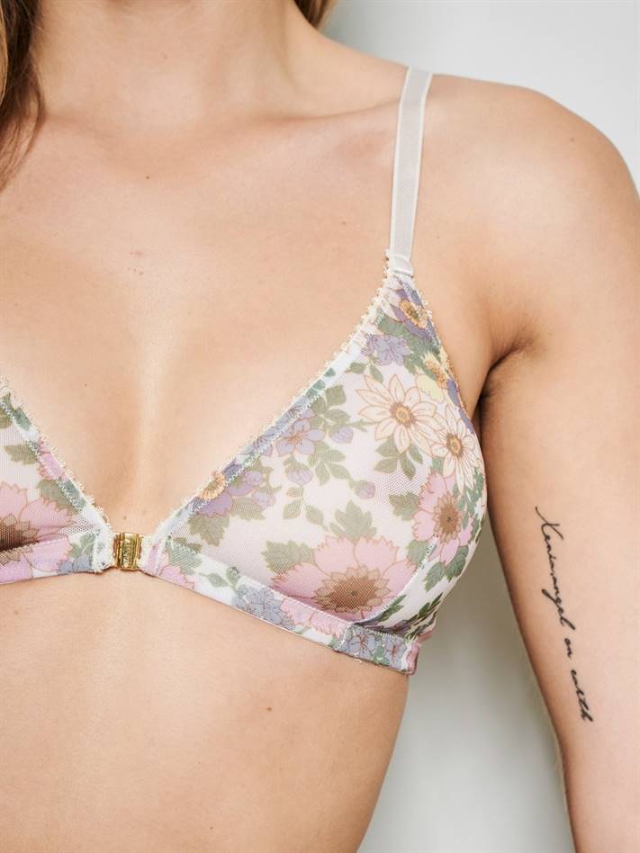 Soutien-gorge en fibres recyclées - Rania - mauve - fairytale