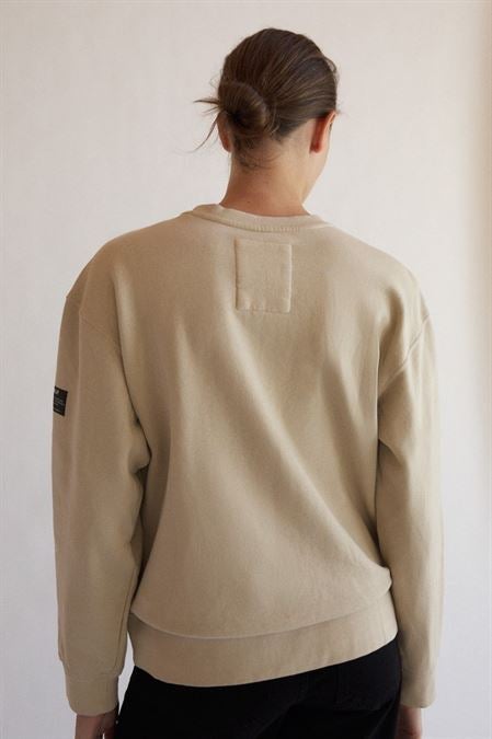 Sweatshirt coton bio et recyclé - Gastbolon - beige - fairytale