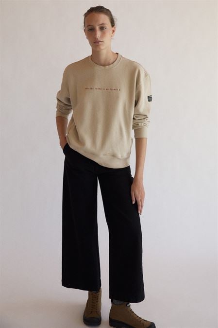 Sweatshirt coton bio et recyclé - Gastbolon - beige - fairytale