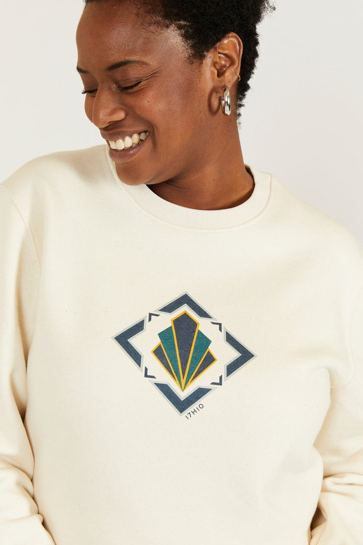 Sweatshirt coton biologique - Ecru - fairytale