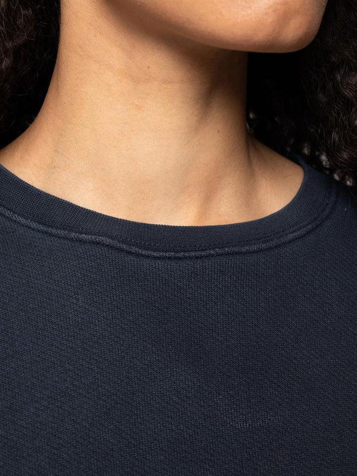 Sweatshirt coton biologique - Bibbi Heart - bleu marine - fairytale