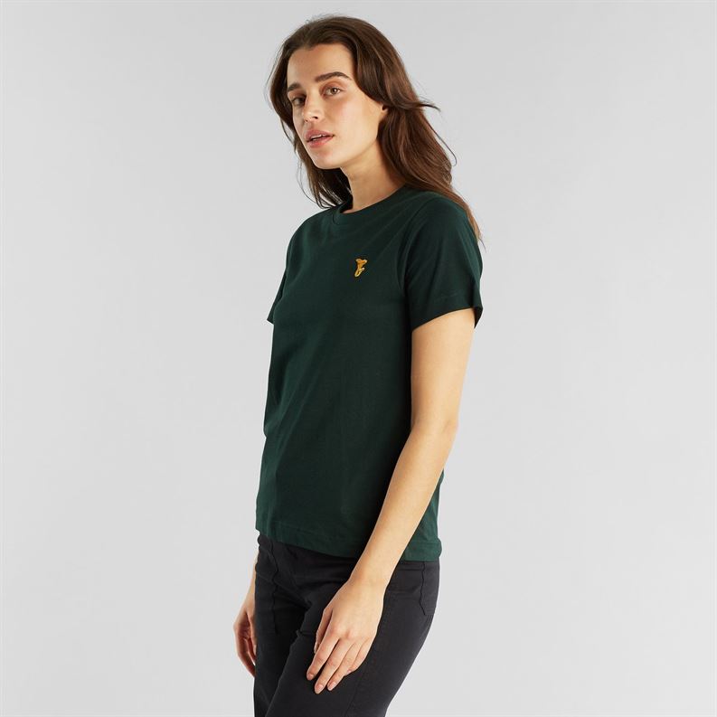 T-shirt à motifs en coton bio - Mysen - vert foncé - fairytale