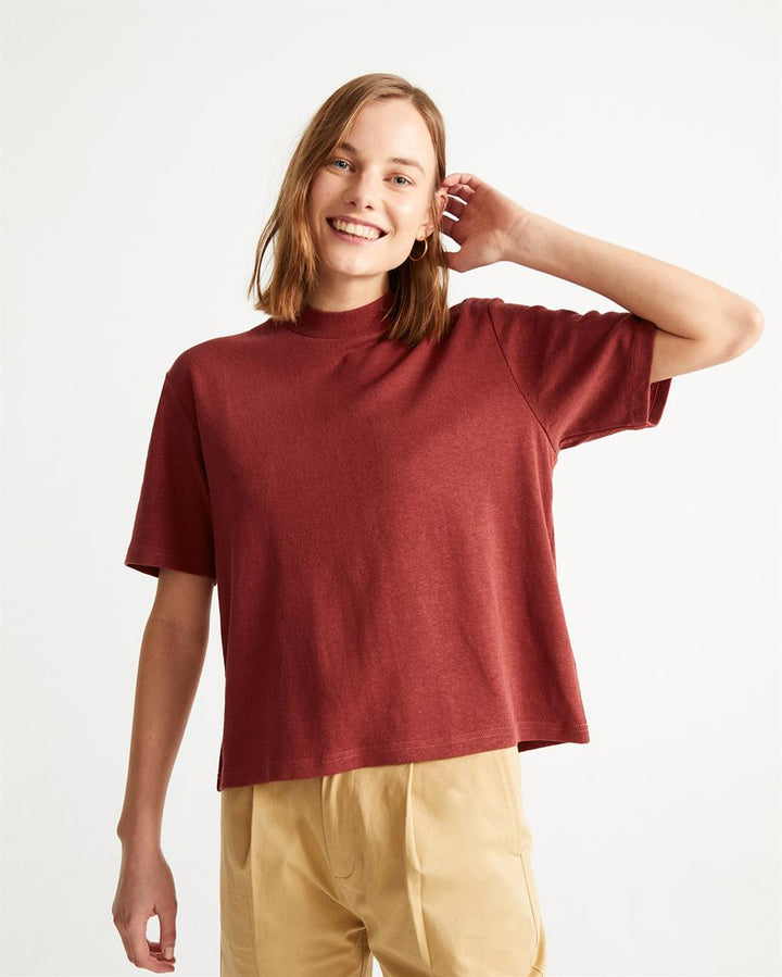 T-shirt chanvre - Aidin - rouge - fairytale