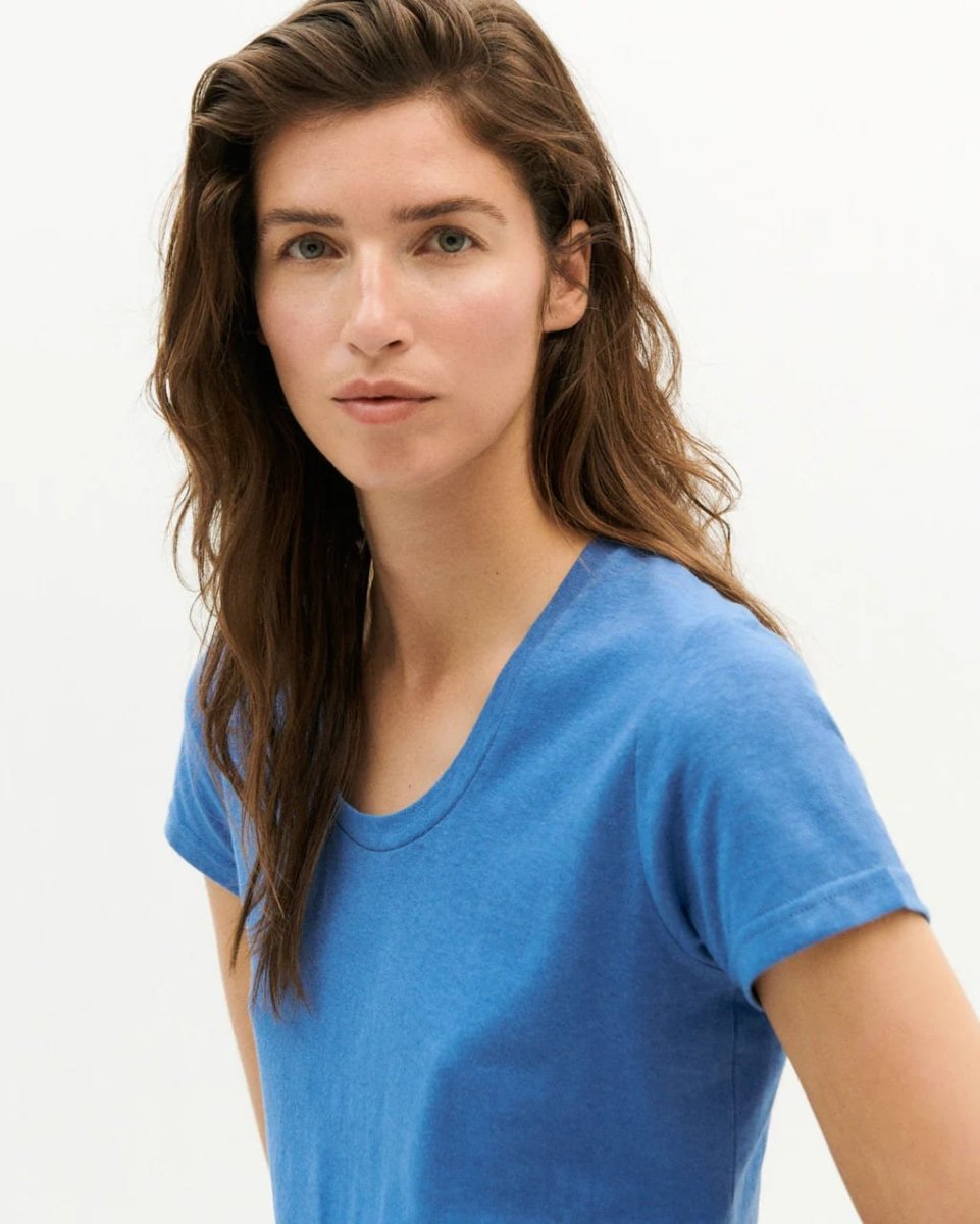 T-shirt chanvre - Regina - bleu - fairytale