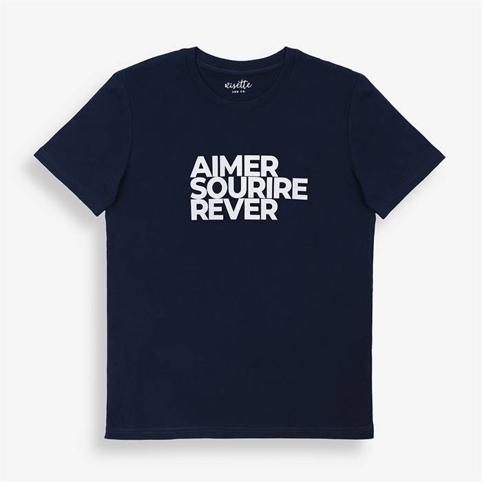 T-shirt coton biologique - ASR - bleu - fairytale