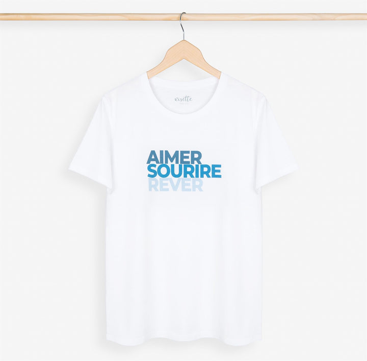 T-shirt coton biologique - ASR - blanc - fairytale