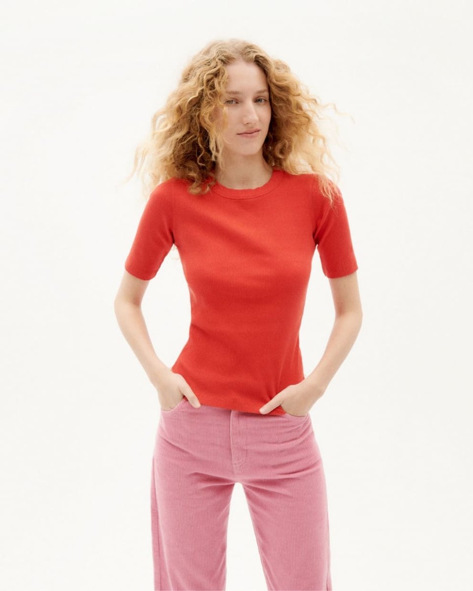 T-shirt coton biologique - Dakota - rouge - fairytale