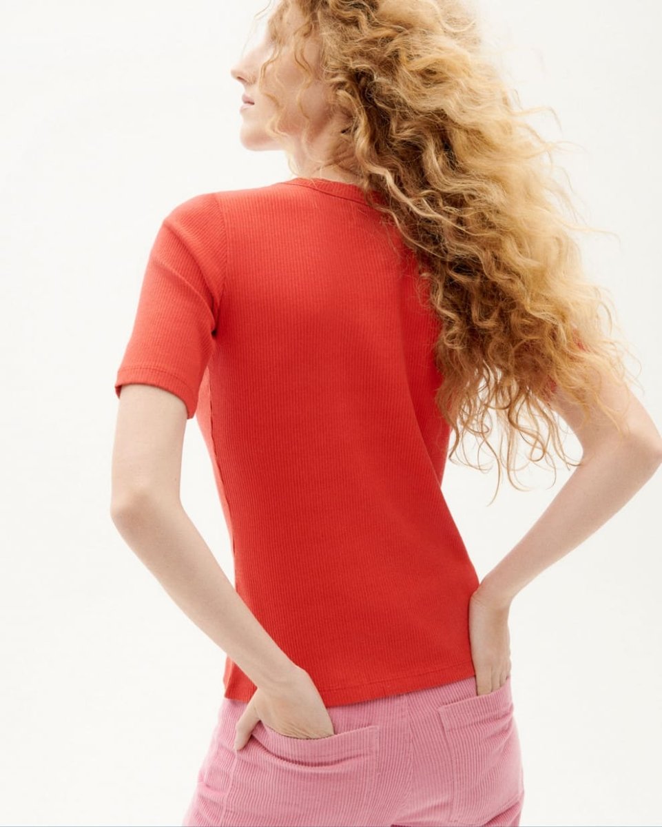 T-shirt coton biologique - Dakota - rouge - fairytale